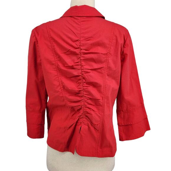 Gili Red Cotton Jacket - Picture 4 of 7